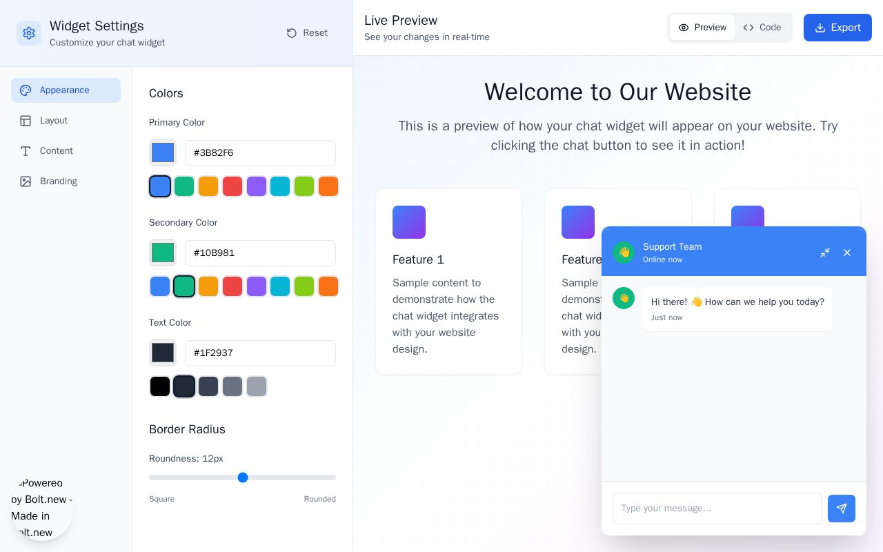 Preview of Magic AI Web Chat