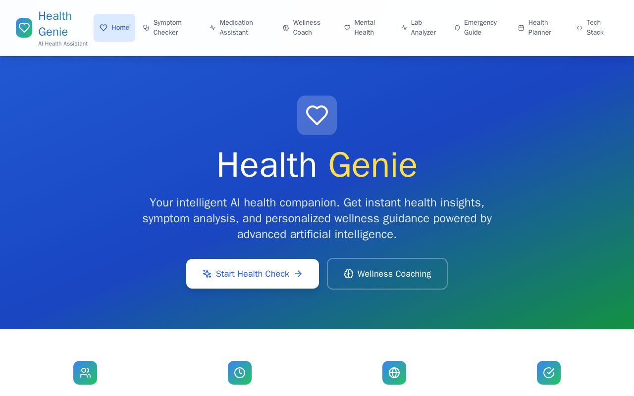 Preview of Health Genie |Ai medical Assistant