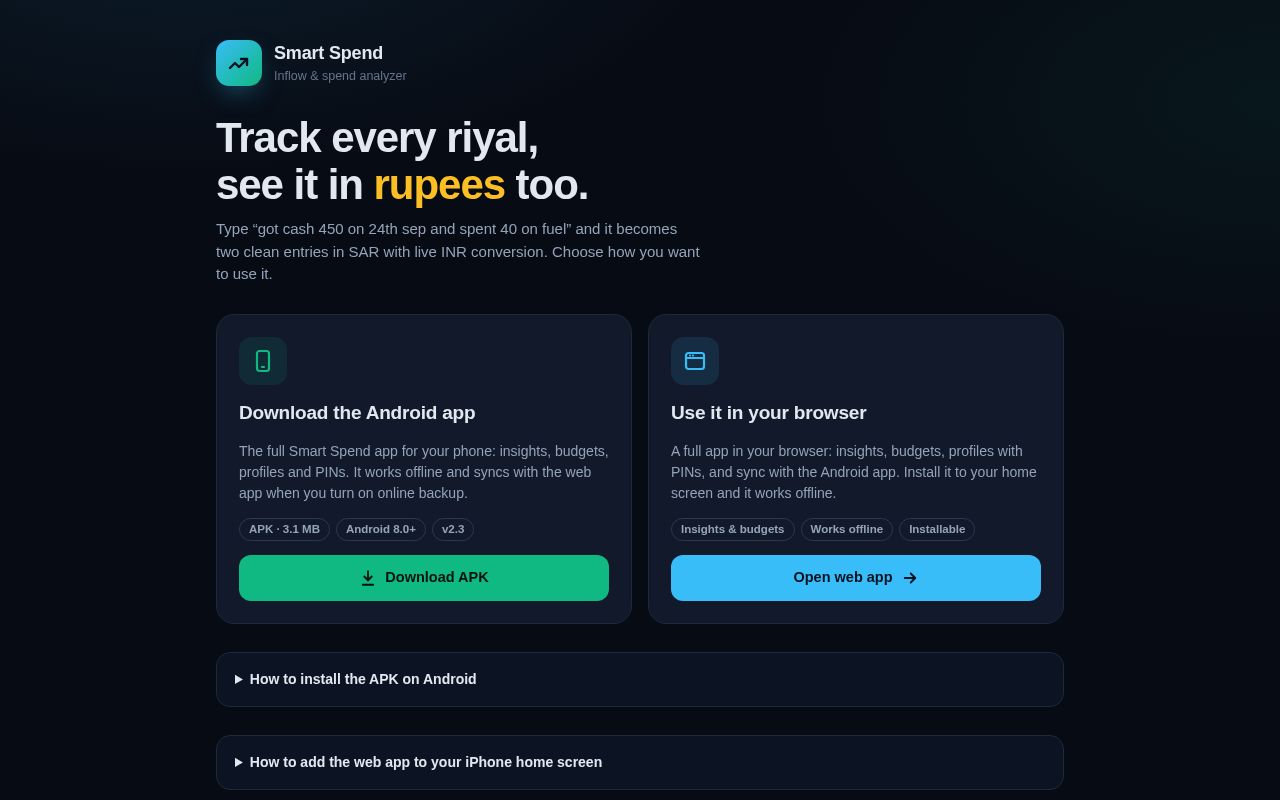 Preview of Smart Spend