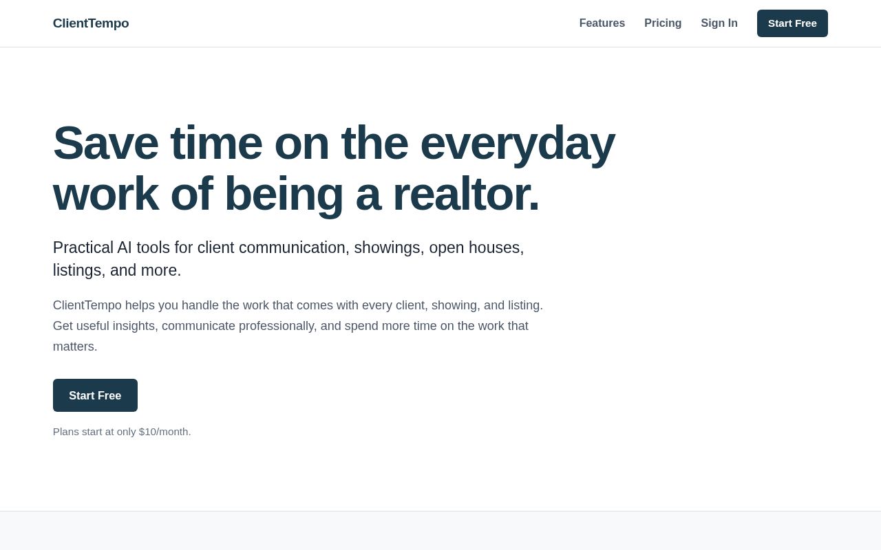 Preview of ClientTempo