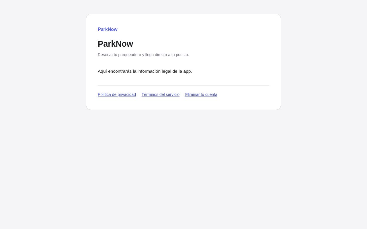 Preview of Parknow