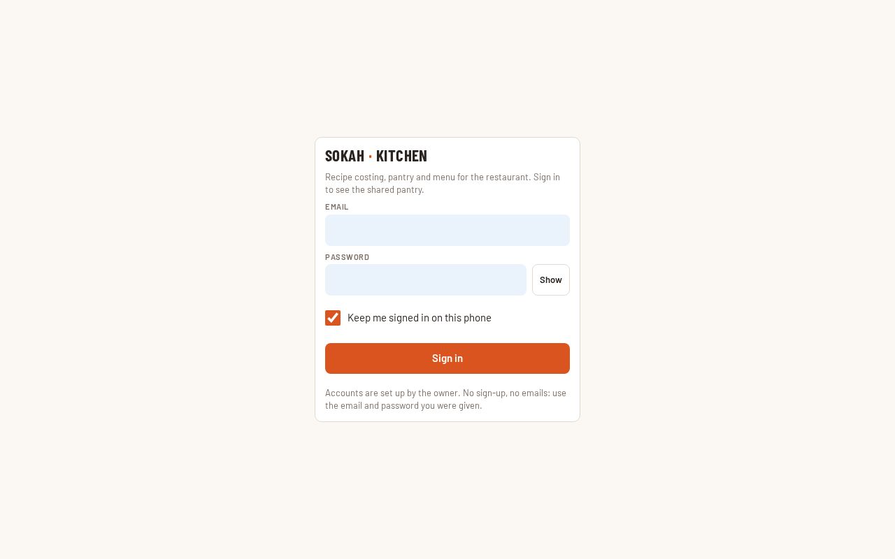 Preview of Sokah App