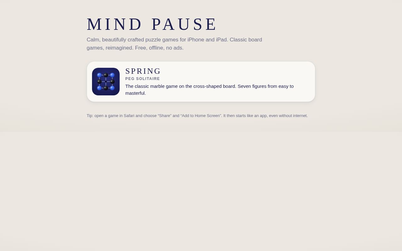 Preview of Mindpause