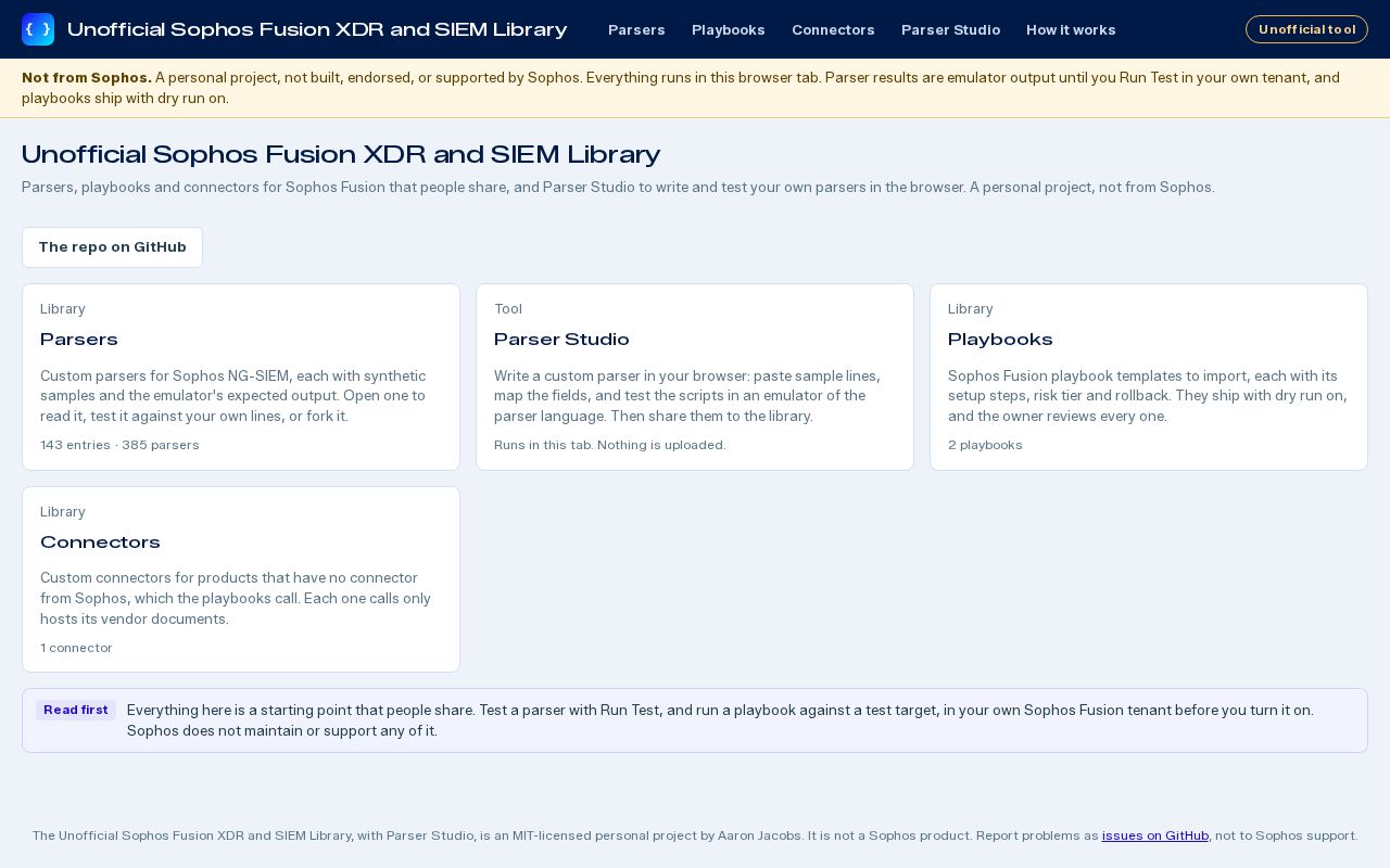 Preview of Sophos Xdr Siem Library