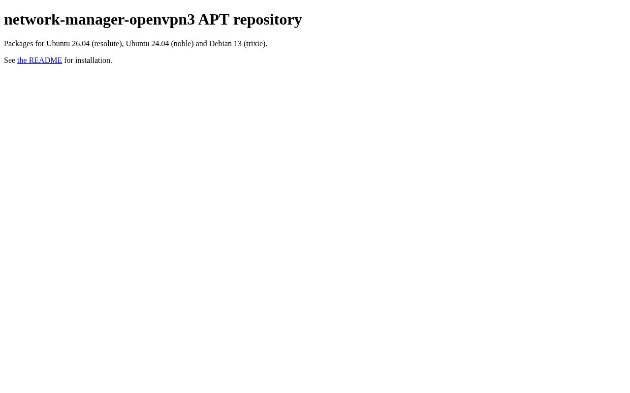 Preview of Network Manager Openvpn3
