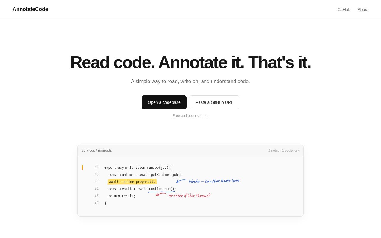 Preview of Annotate your code