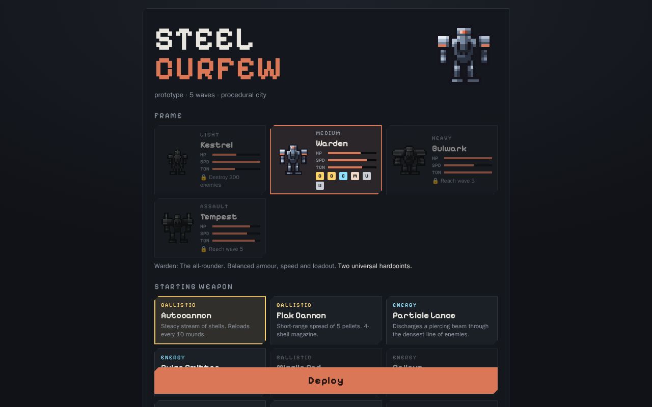 Preview of Steel Curfew