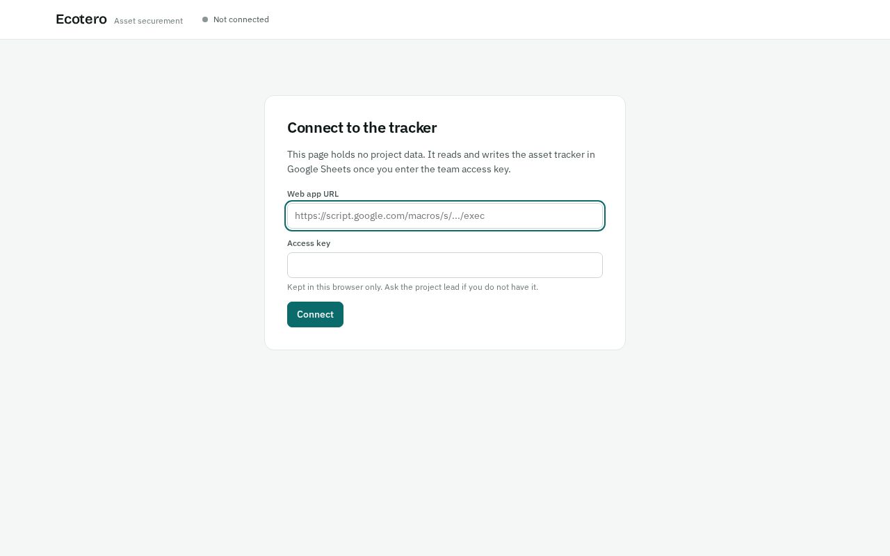 Preview of Ecotero Asset Securement