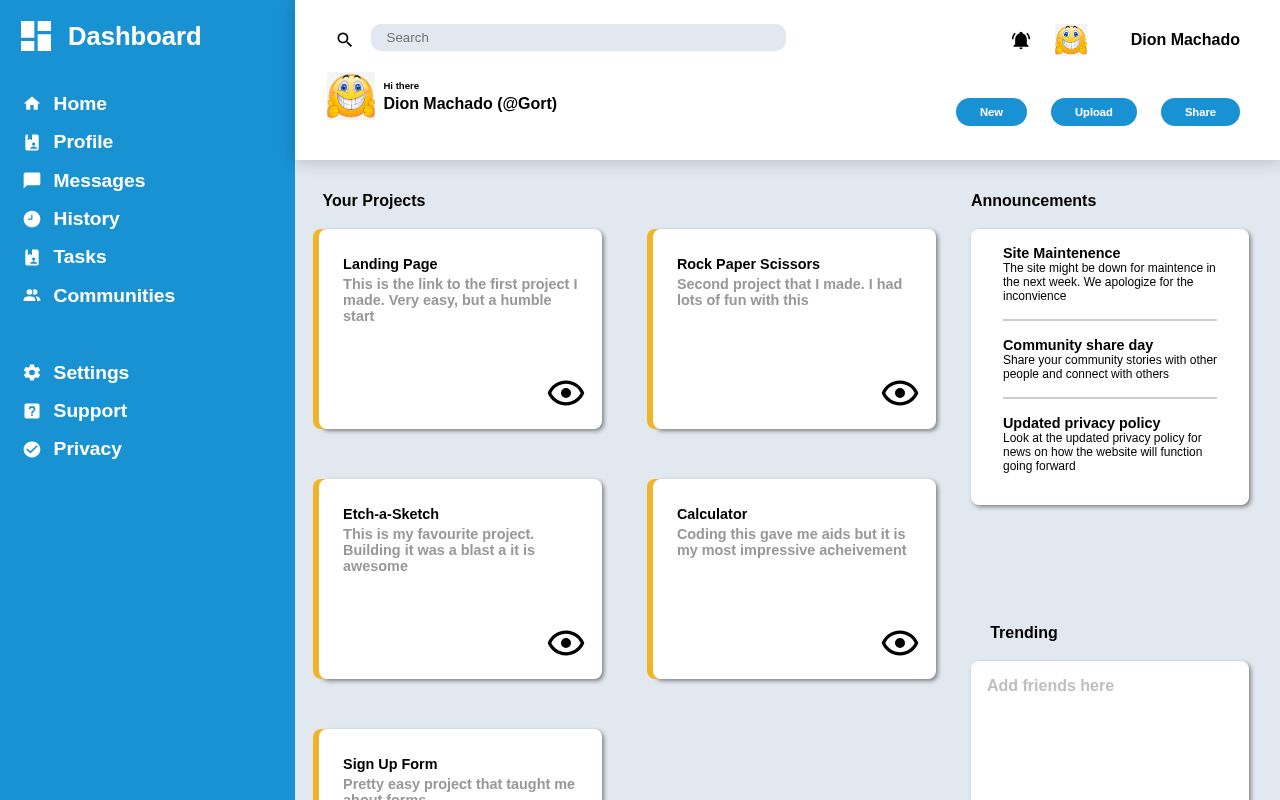 Preview of Odin Projects
