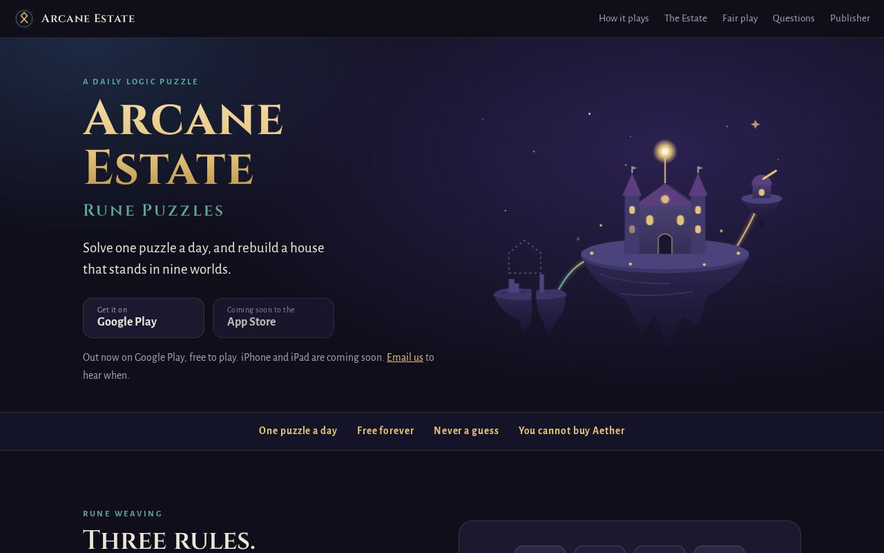 Preview of Arcane Estate: Rune Puzzles