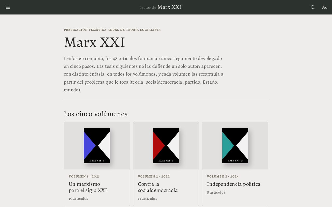 Preview of Marx Xxi