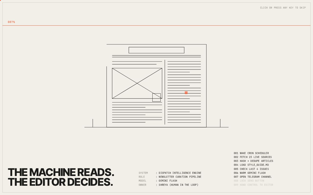 Preview of Dispatch Newsletter Engine