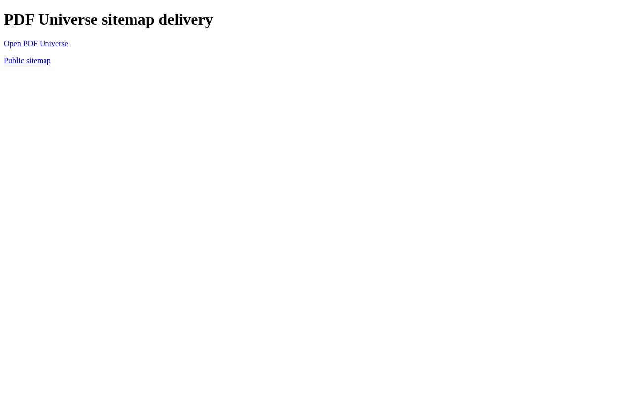 Preview of PDF Universe Sitemap