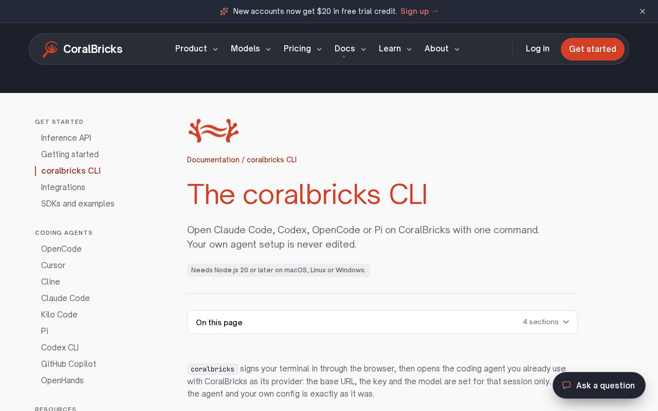 Preview of Coralbricks Cli