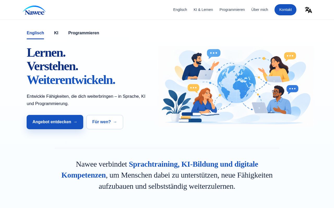 Preview of Nawee Website