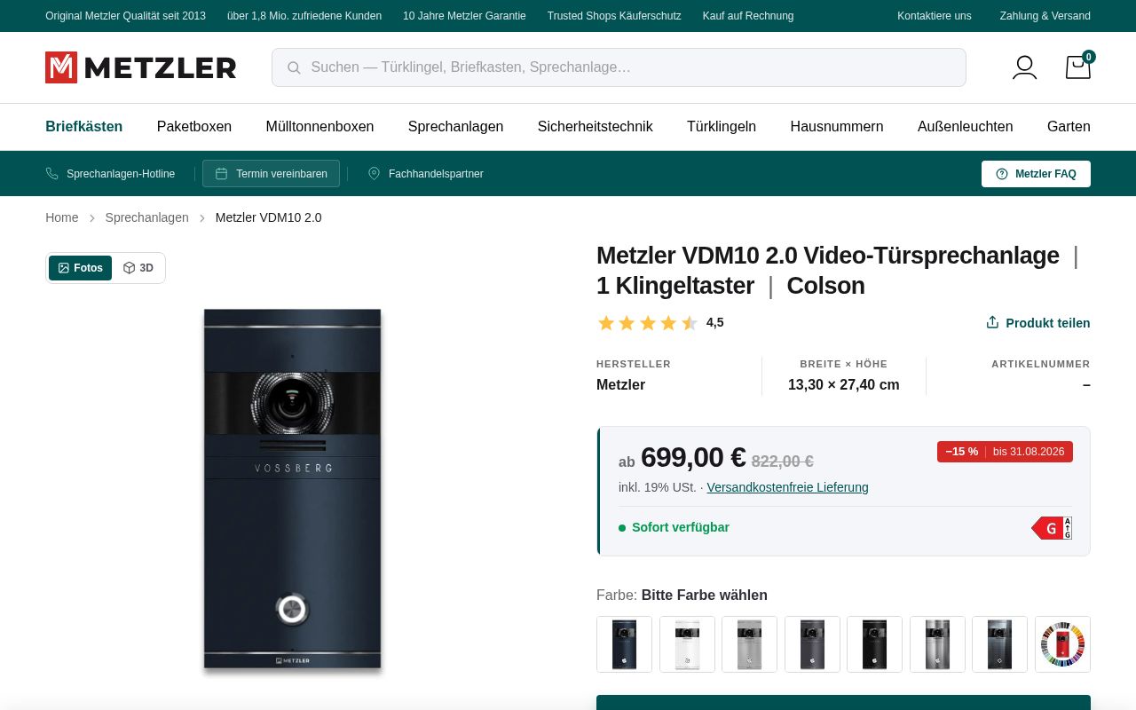 Preview of Product Detail Page