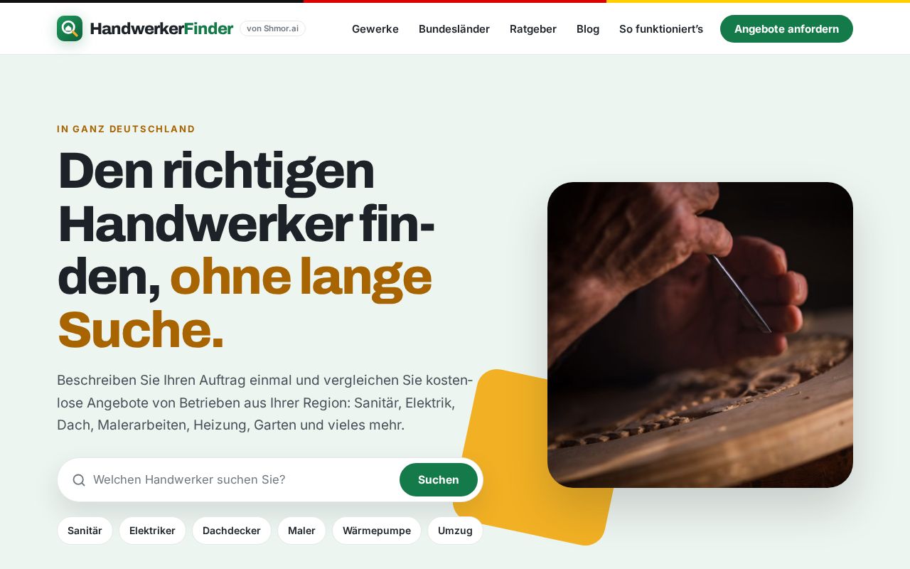 Preview of Shmor Handwerkerfinder