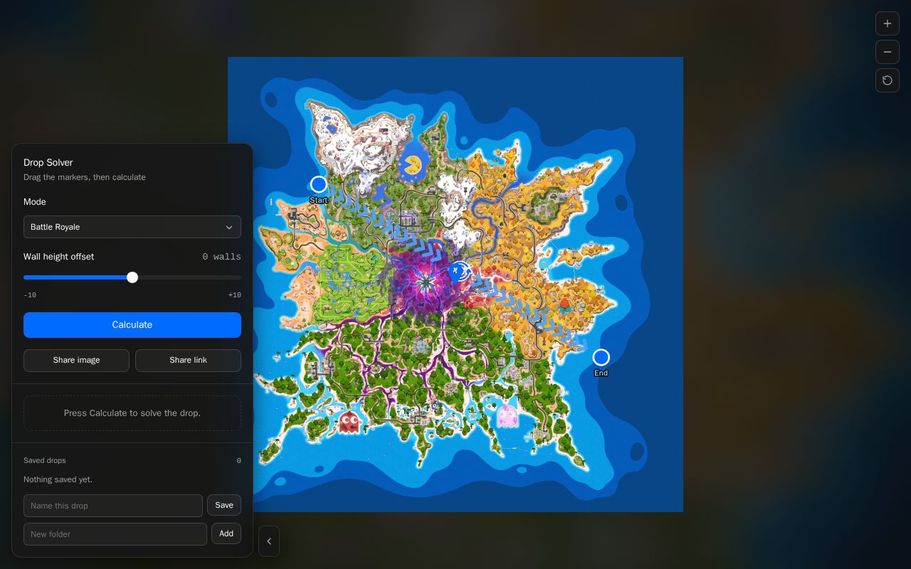 Preview of Fortnite Dropcalc