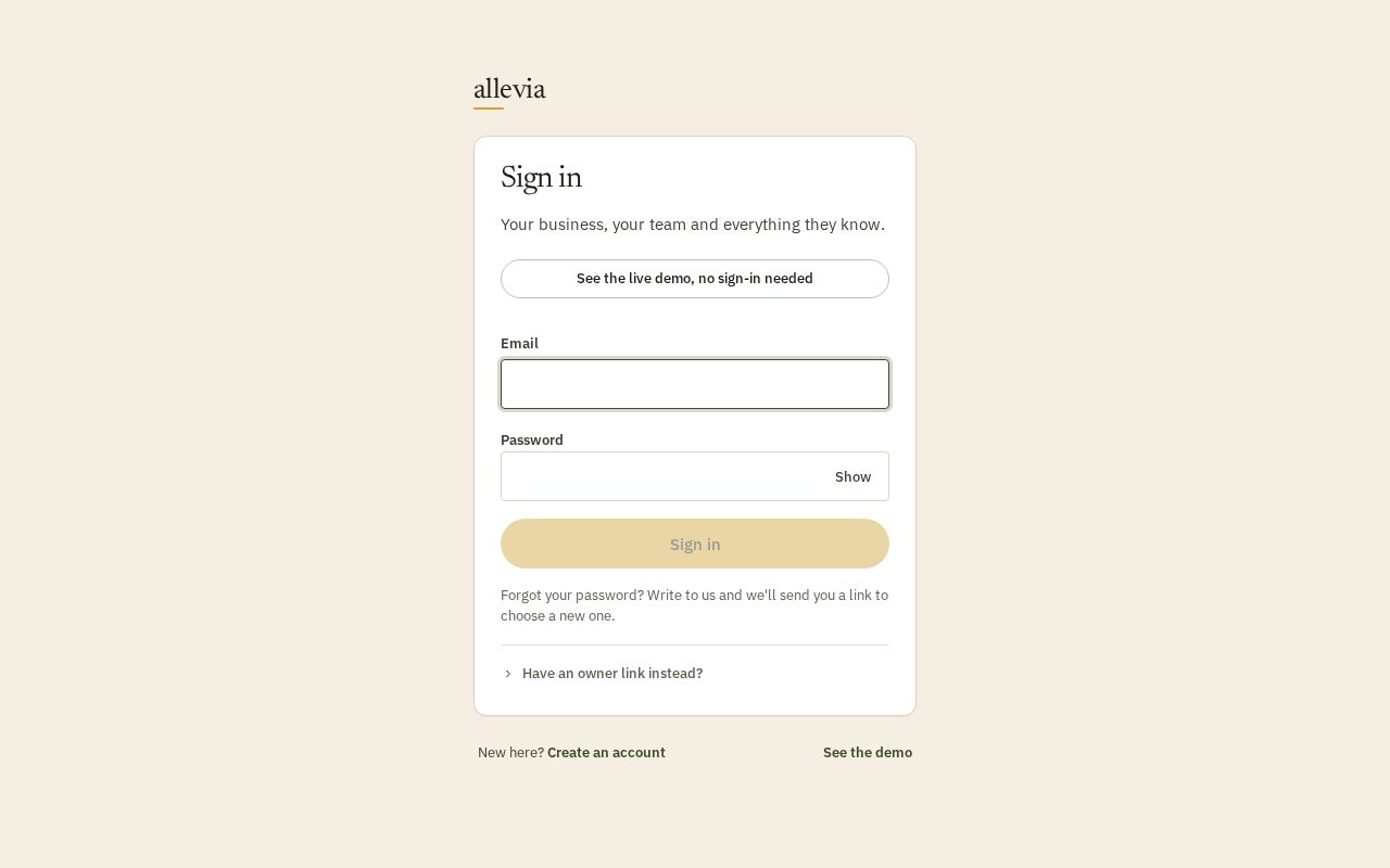 Preview of Allevia Company Brain