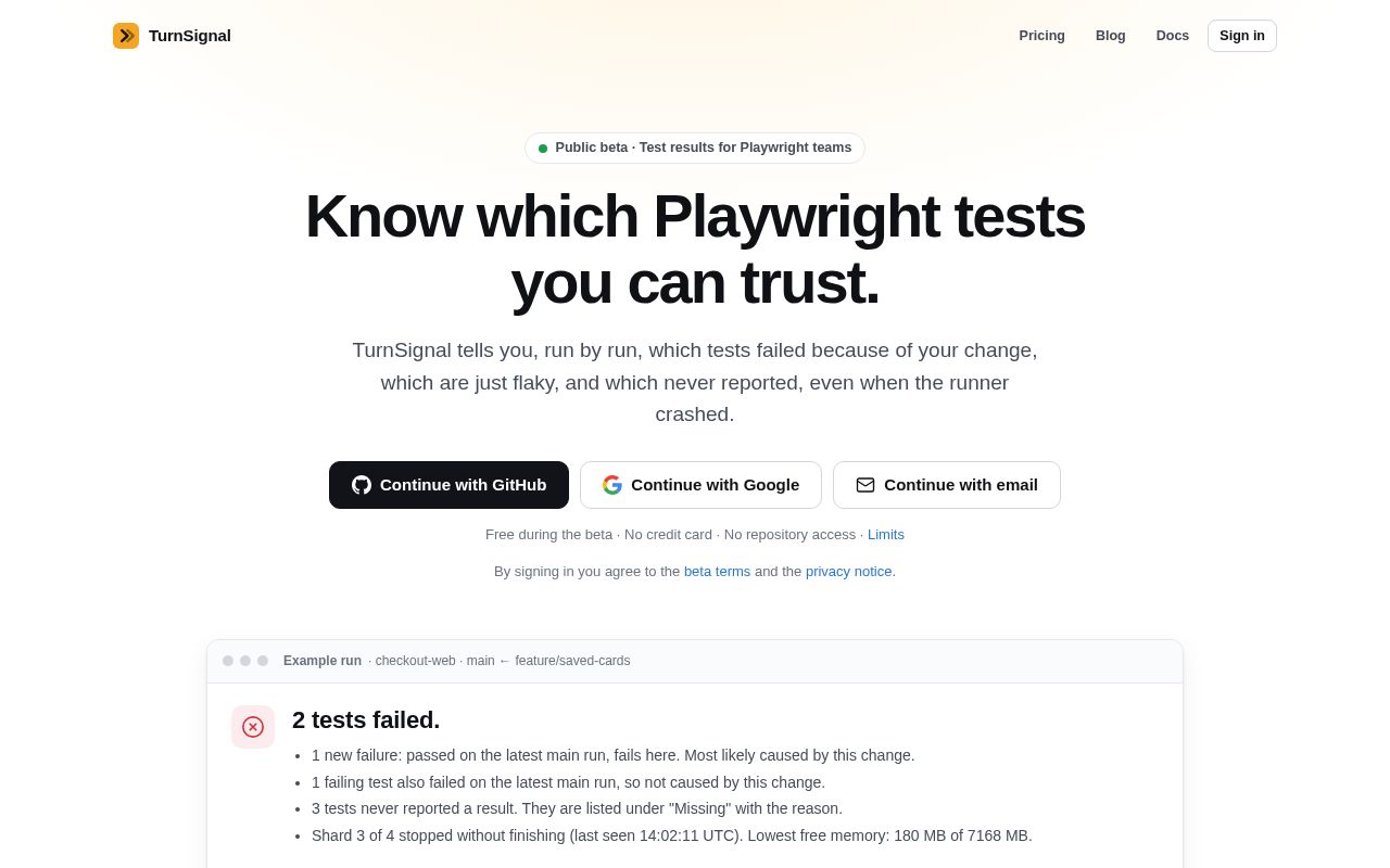 Preview of Turnsignal Action