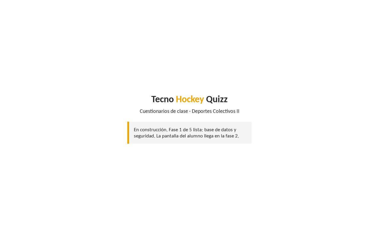 Preview of Tecno Hockey Quizz