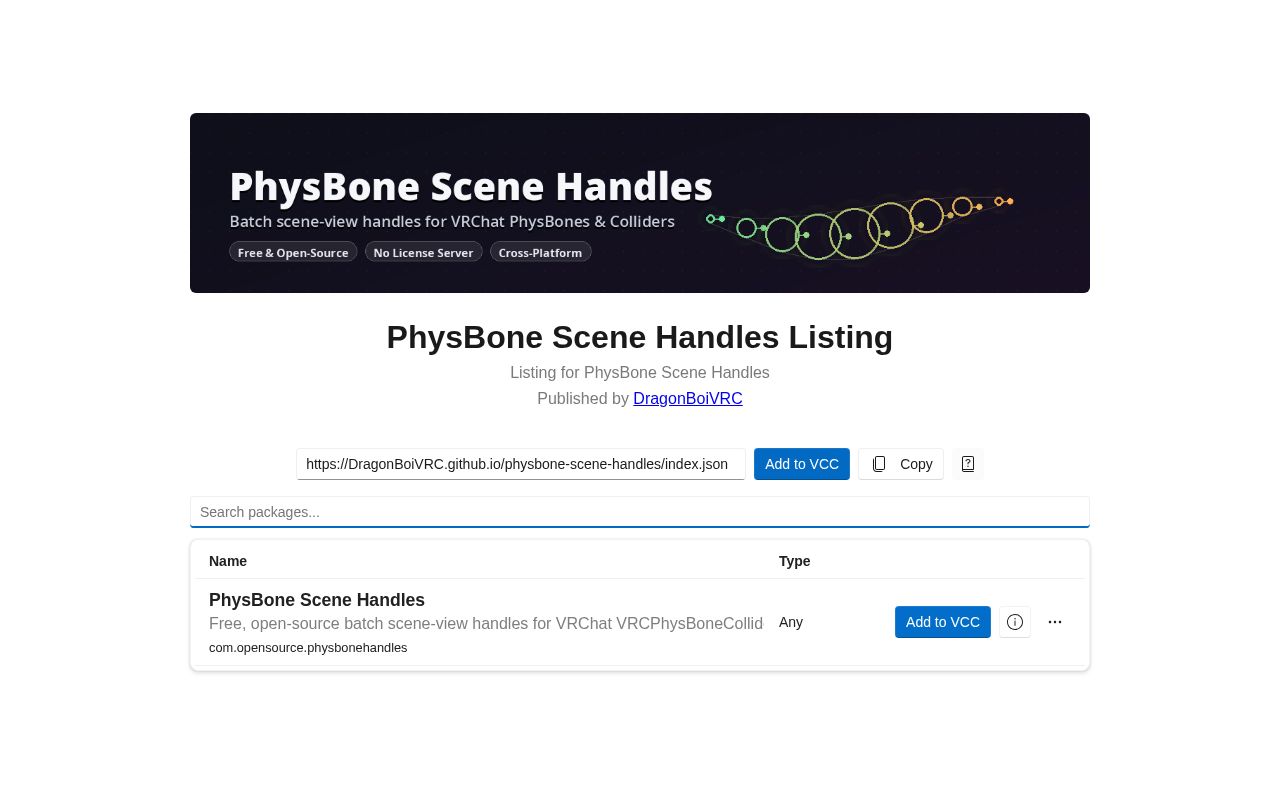 Preview of Physbone Scene Handles