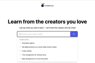 Preview of Crowberry - Learn from your favorite creator