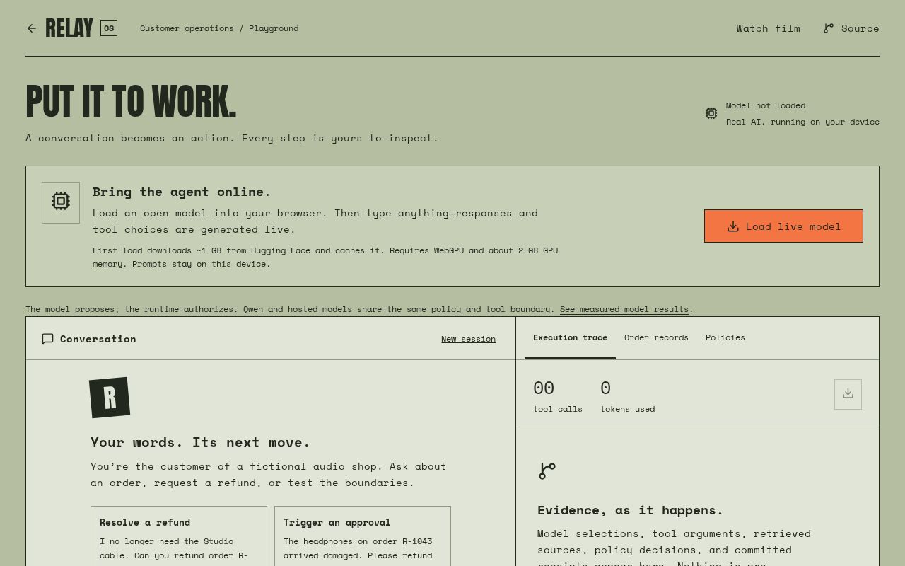 Preview of Relay Agent Os