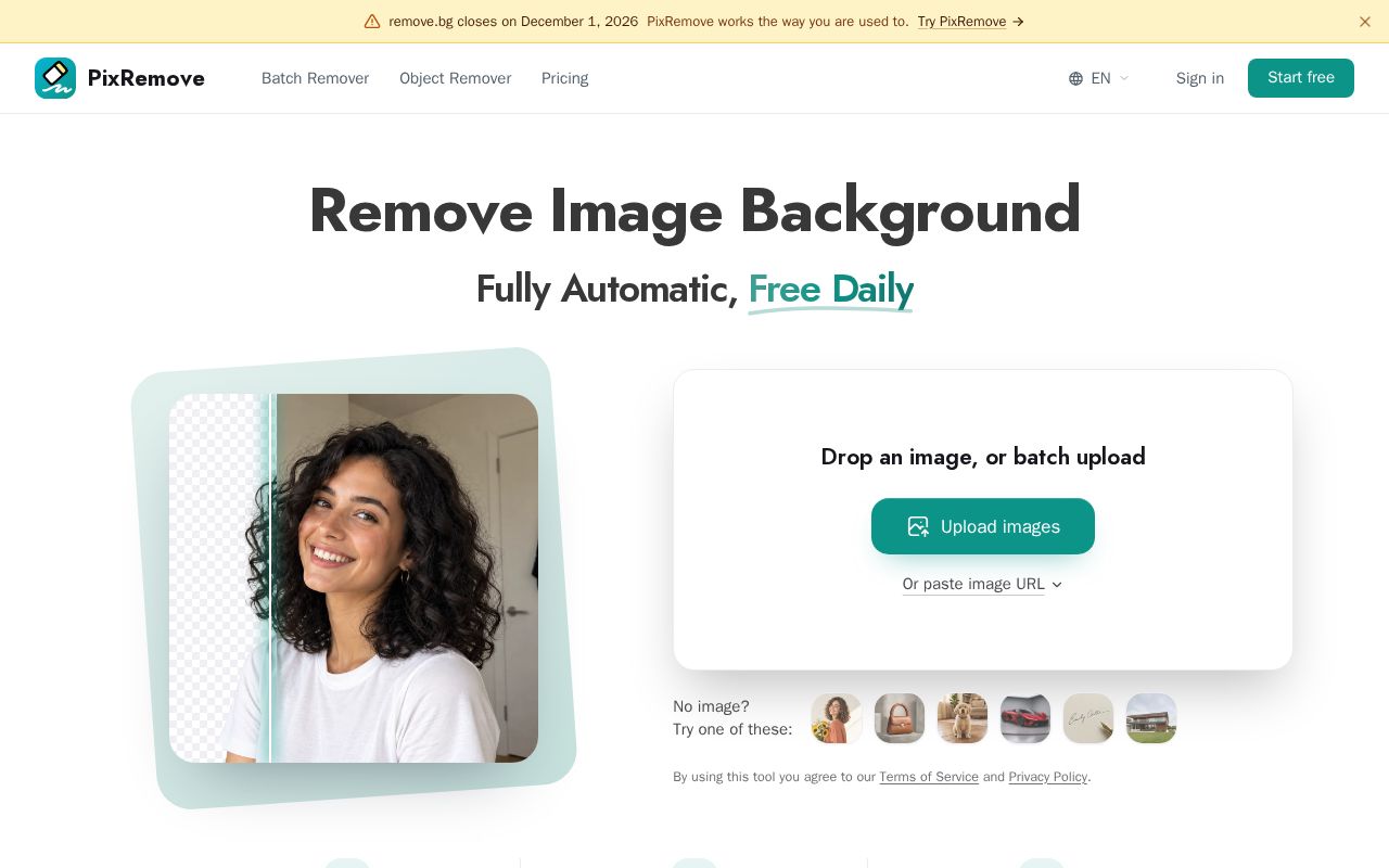 Preview of Remove Image Background