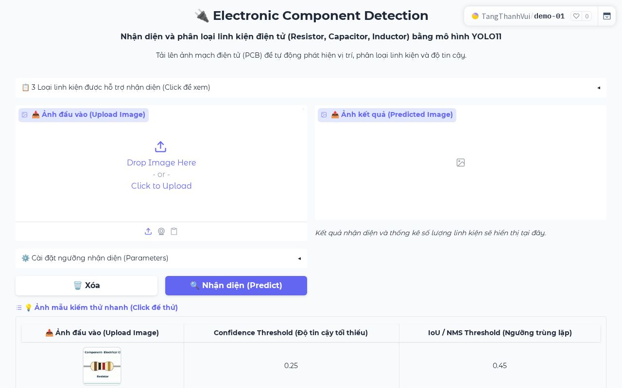 Preview of Electronic Component Detection