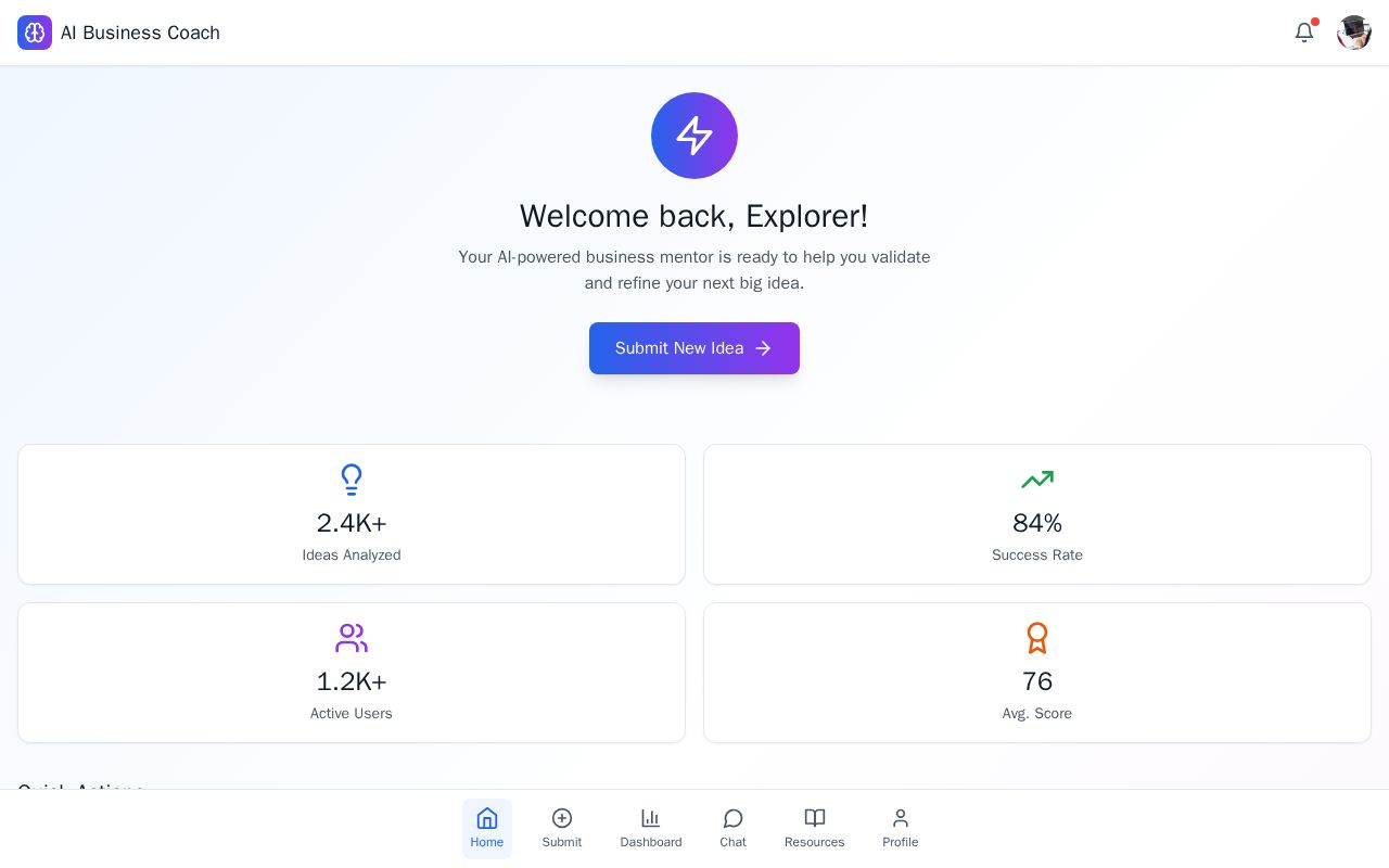 Preview of AI Business Coach