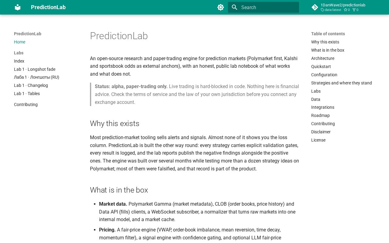 Preview of Predictionlab