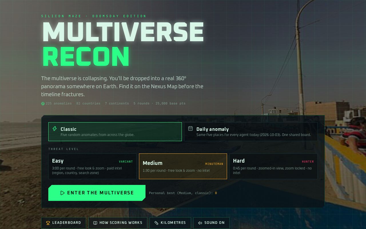 Preview of Multiverse Recon