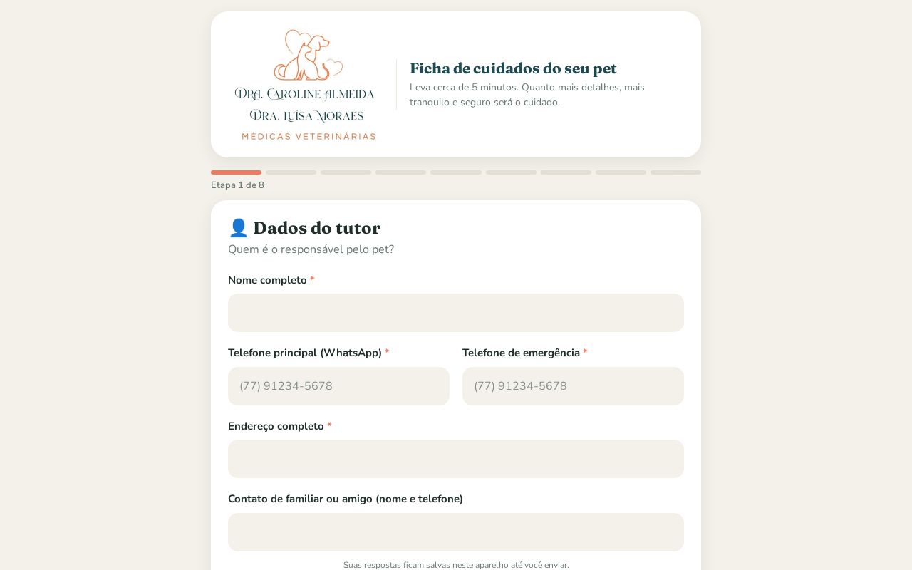 Preview of Ficha do Pet