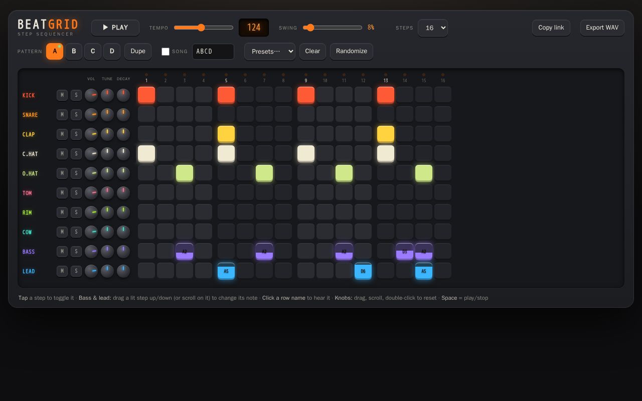Preview of BeatGrid