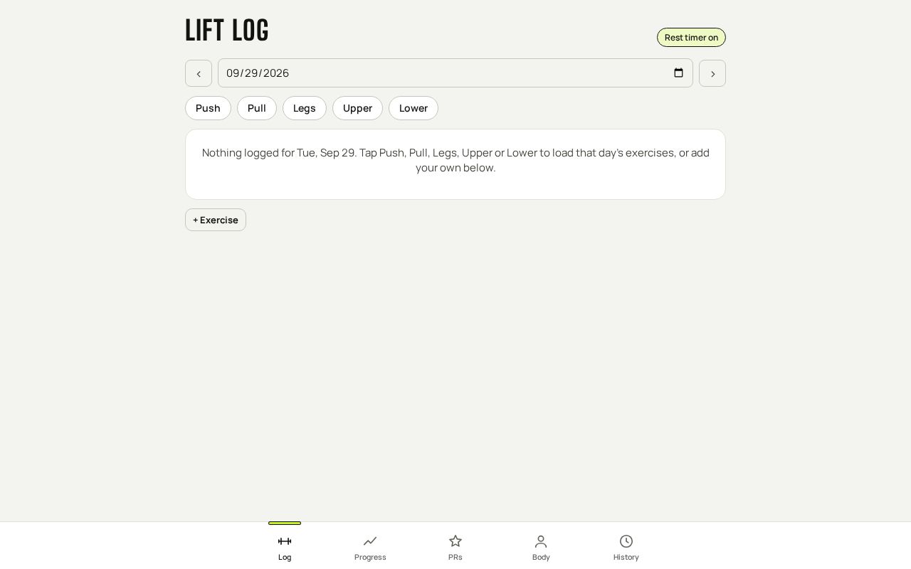 Preview of Lift Log