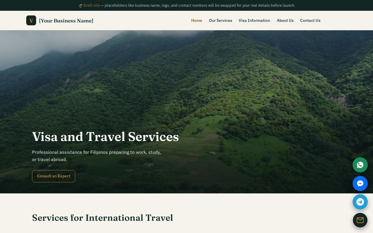 Preview of Visa Travel Client