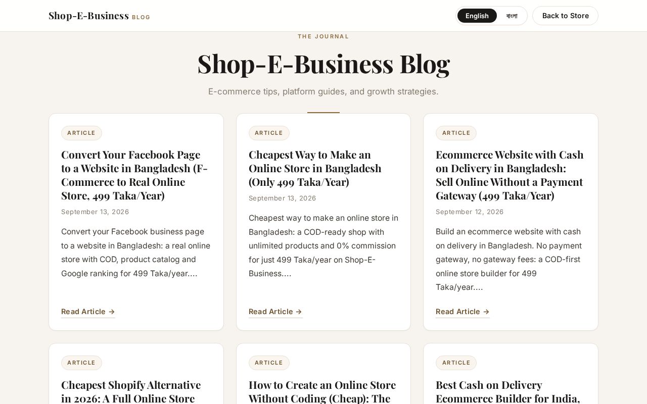 Preview of This Repository will contains blogs for ShopeBusiness.