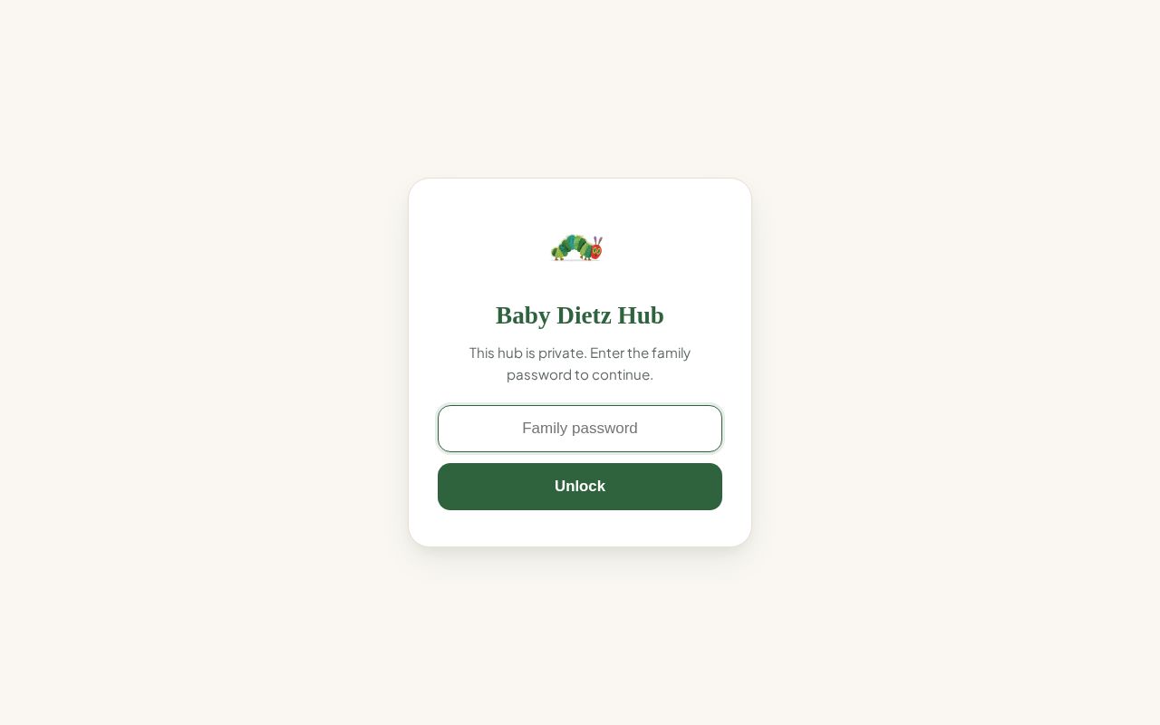 Preview of Baby Dietz Hub