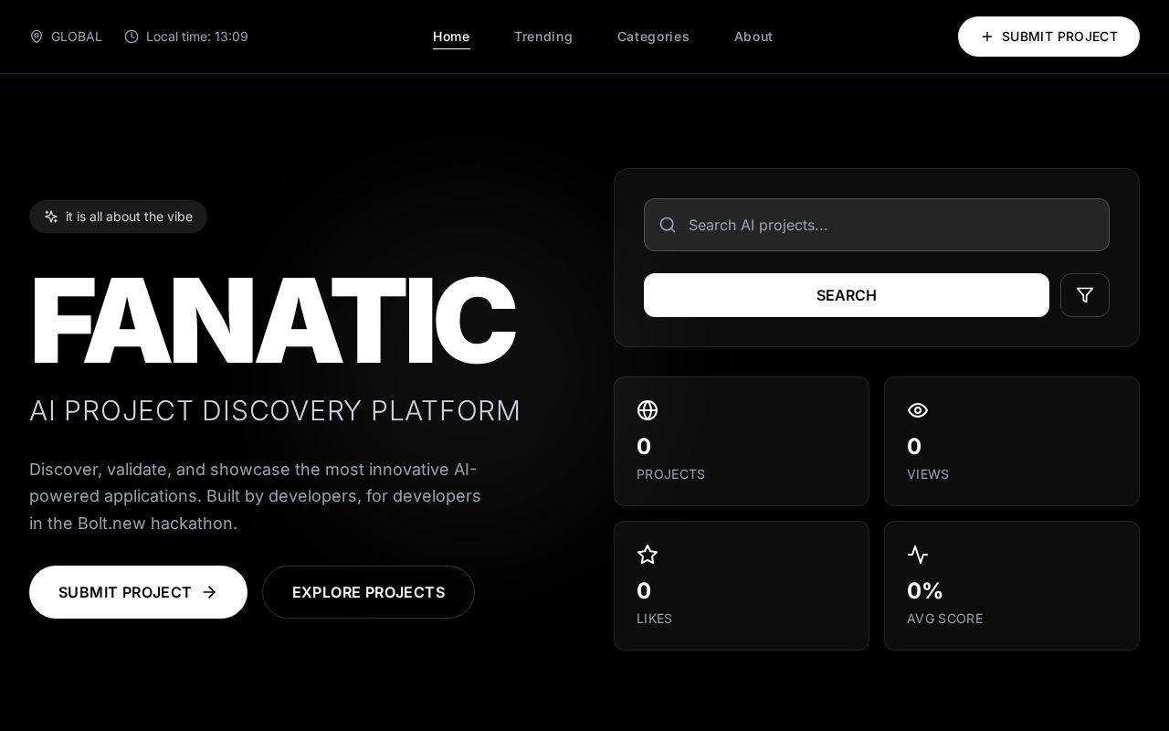 Preview of Vibe - Fanatic [Next Gen Product Browser for Vibe coders]