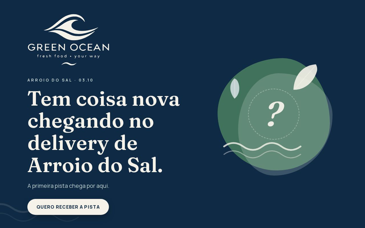 Preview of Green Ocean Landing Page