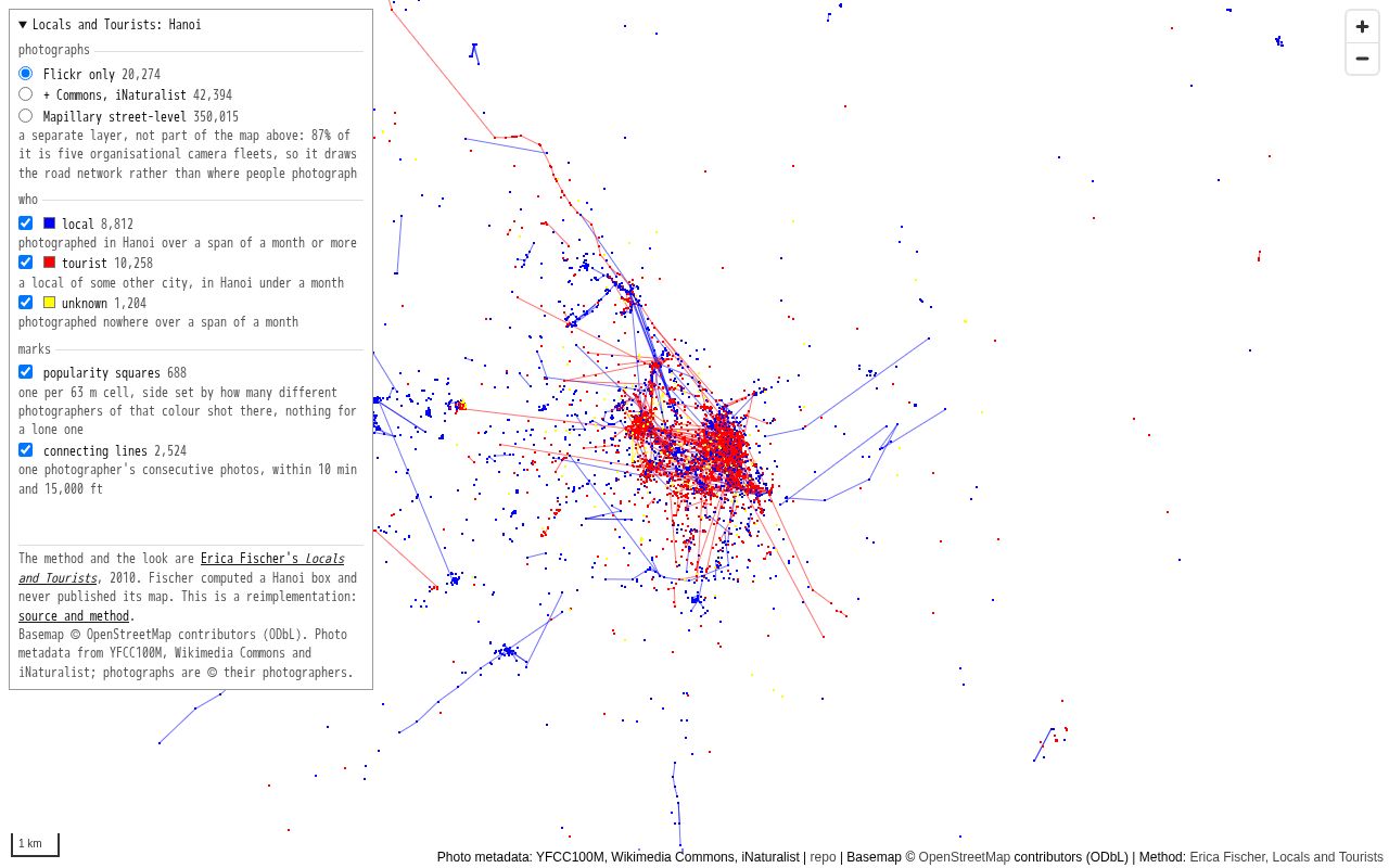 Preview of Hanoi Local Tourist Heatmap