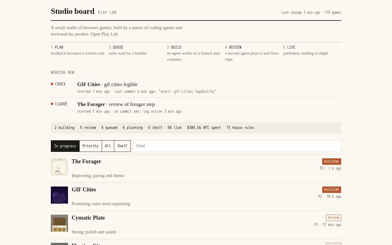 Preview of Agent Studio Board