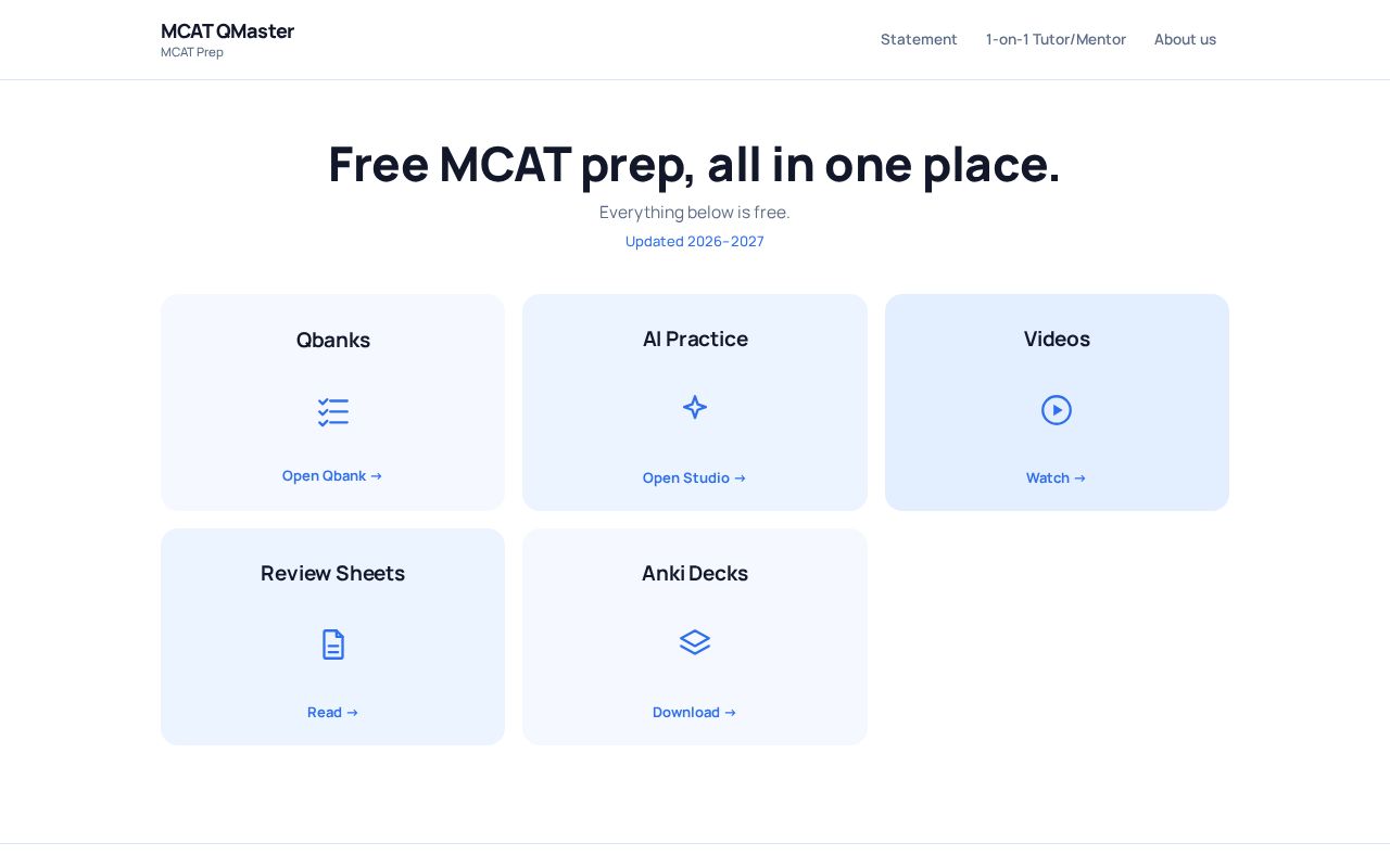 Preview of Mcat Qmaster