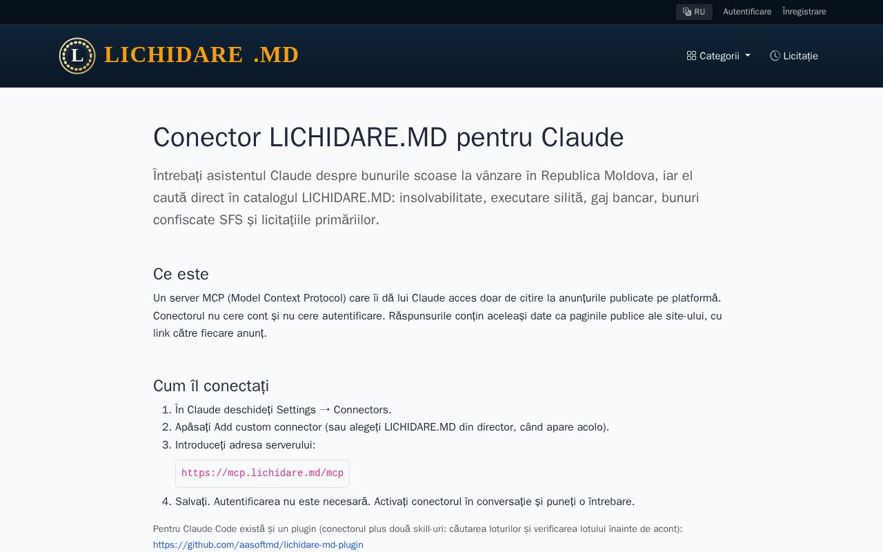 Preview of Lichidare Md Plugin