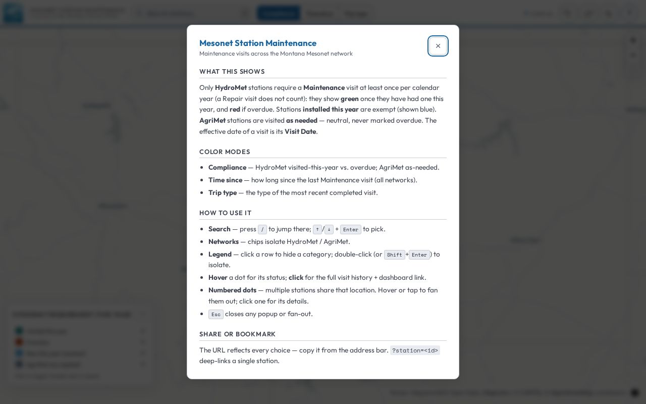 Preview of Mesonet Maintenance