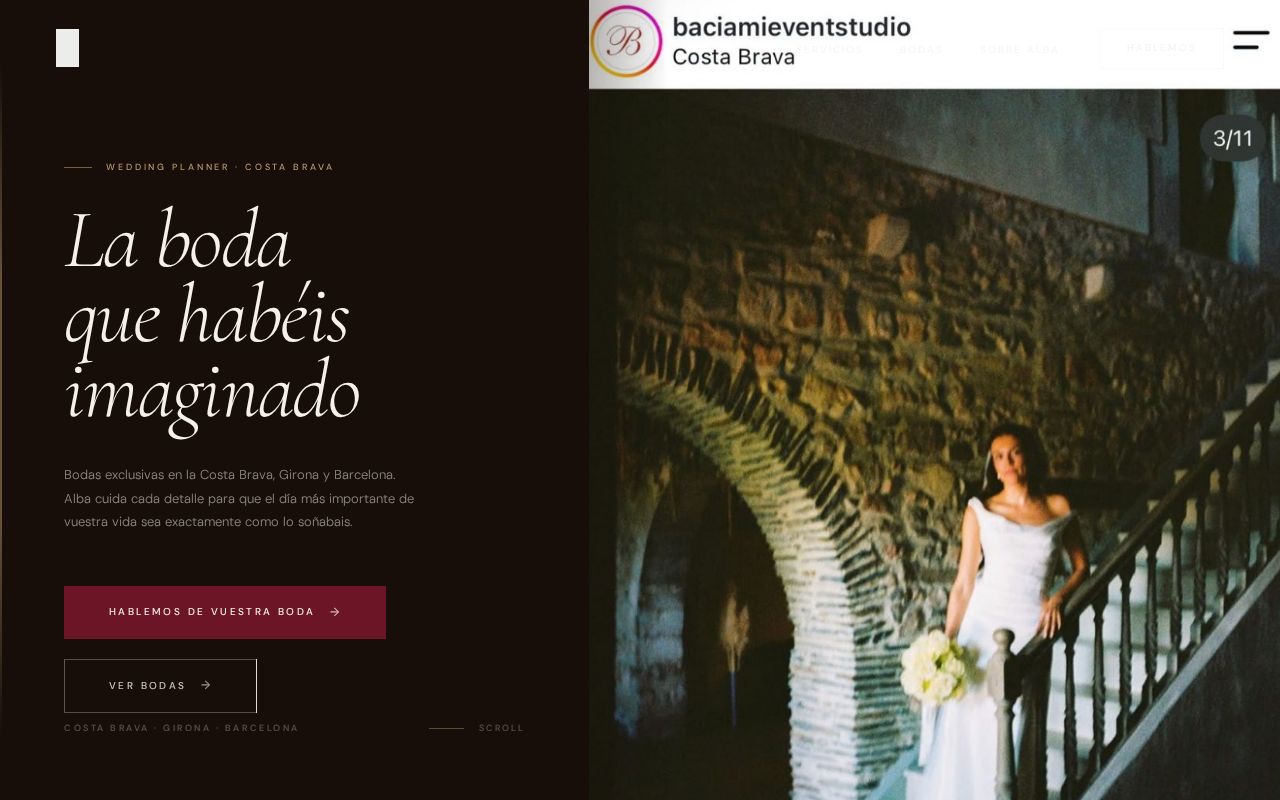 Preview of Baciami Events