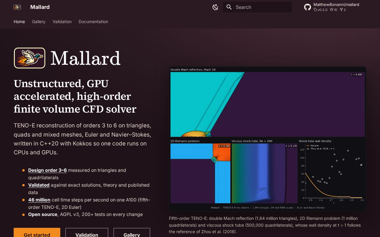 Preview of Mallard Website