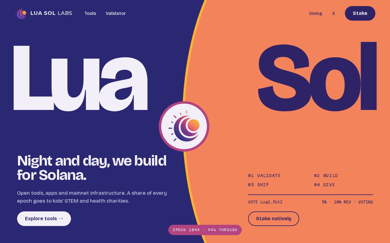 Preview of Luasol Website
