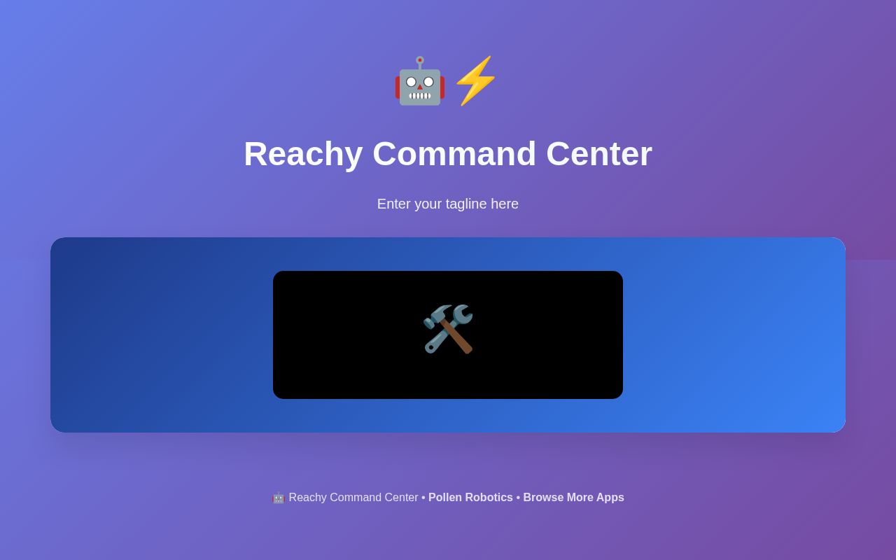 Preview of Reachy Command Center